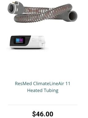 ResMed Heated Spiral Tubing in Gray
